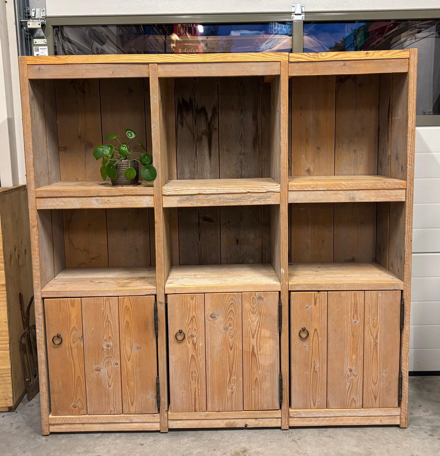 Wandkast steigerhout dressoir opbergkast kledingkast, Ophalen, Zo goed als nieuw, 25 tot 50 cm, 150 tot 200 cm