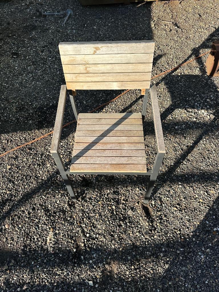 Bellagio tuinstoelen 8X, Tuin en Terras, Tuinstoelen, Ophalen, Gebruikt, Hout
