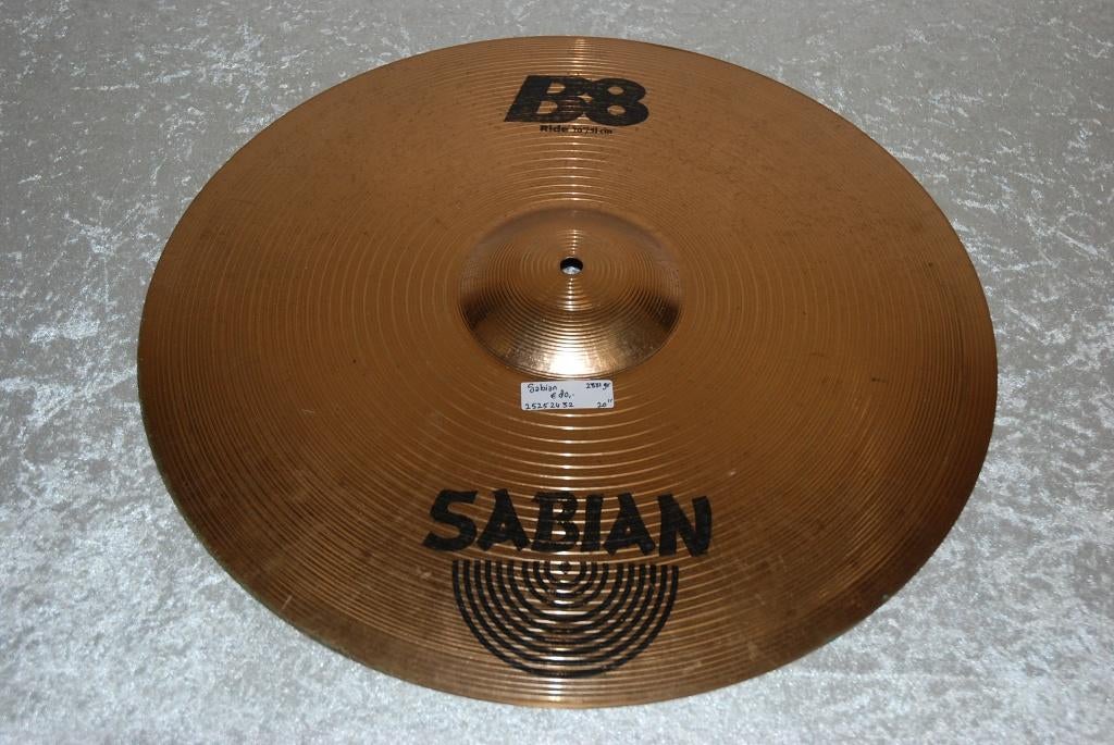Sabian B8 ride bekken 2331gr 20 inch  <25252432>, Muziek en Instrumenten, Instrumenten | Onderdelen, Gebruikt, Drums of Percussie