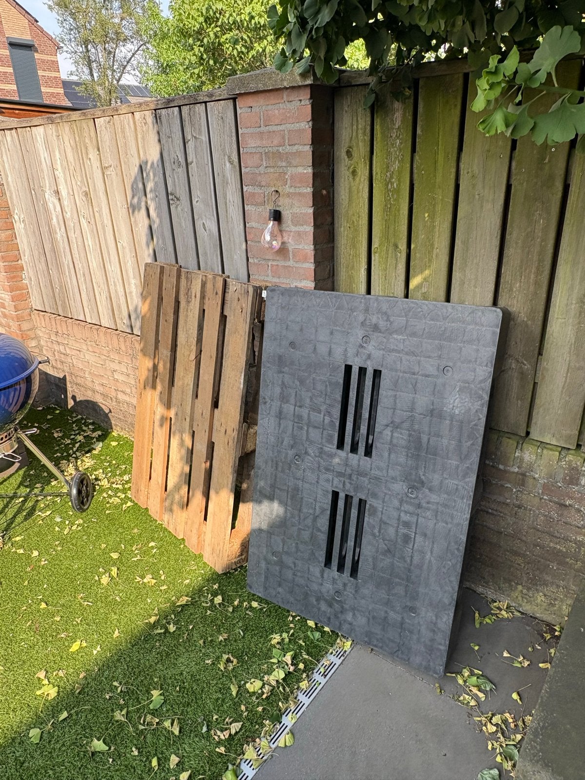 Houten en kunststof pallets, Ophalen, Gebruikt, Overige typen, 50 mm of meer