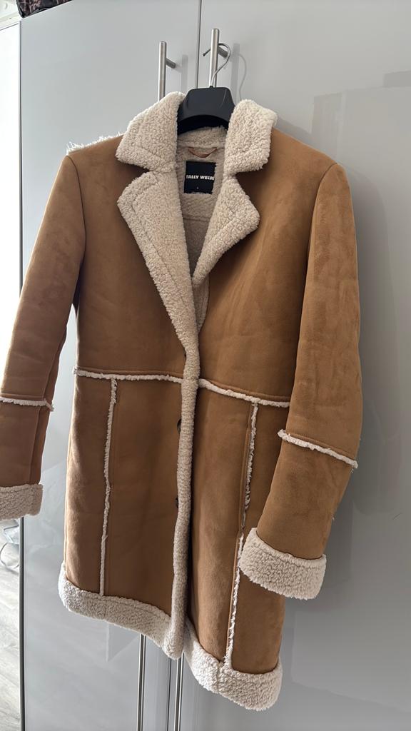 Jas Mantel, Kleding | Dames, Jassen | Winter, Ophalen, Zo goed als nieuw, Maat 36 (S), Bruin
