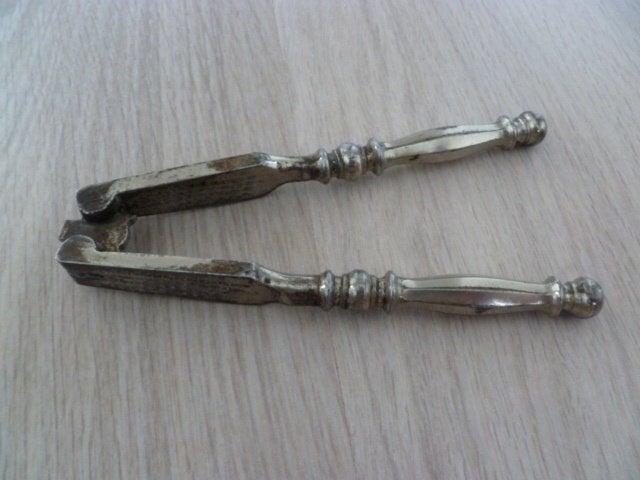 Notenkraker. Vintage. IJzer - zilverkleurig., Antiek en Kunst, Antiek | Keukenbenodigdheden, Ophalen of Verzenden