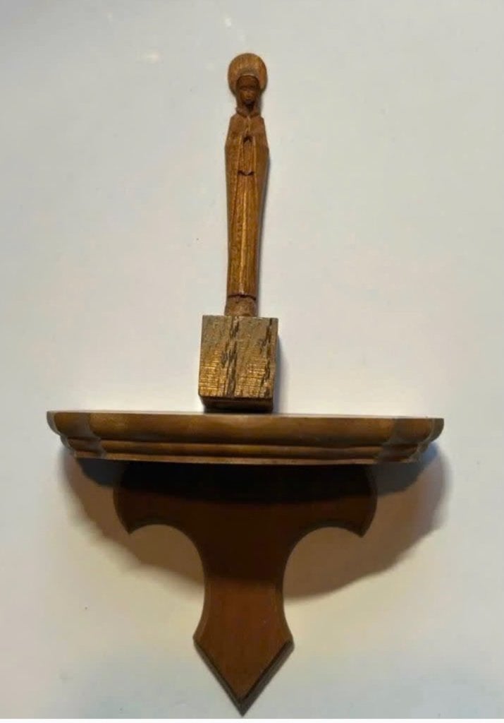 Mini console met Maria beeldje 8 cm, heel mooi, Antiek en Kunst, Ophalen of Verzenden