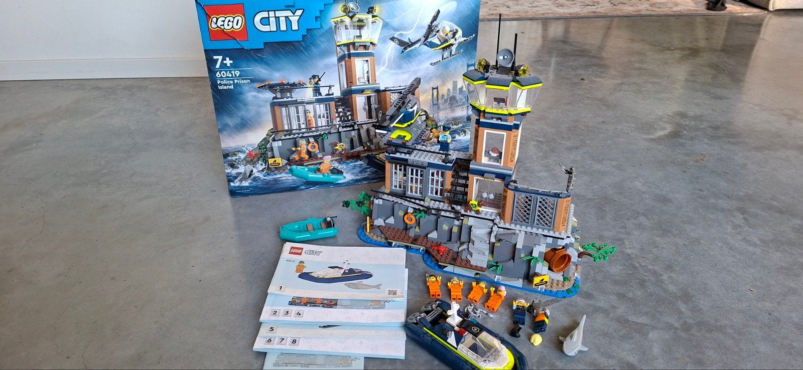 LEGO City Politie Gevangenis Eiland 60419, Ophalen of Verzenden, Zo goed als nieuw