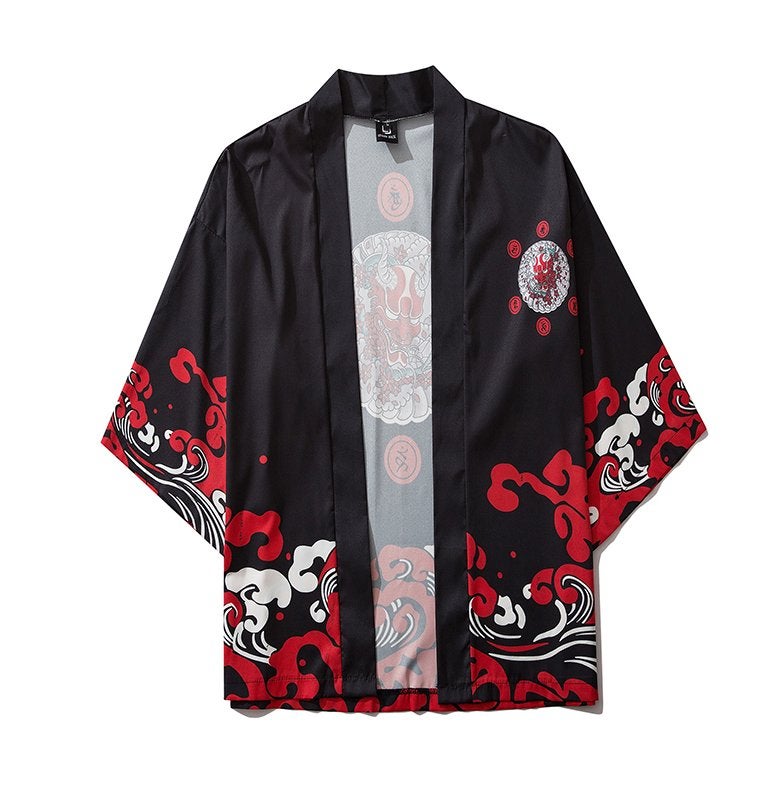 Japans shirt 001 (kimono dames heren traditioneel yukata), Verzenden, Nieuw, Overige maten, Meerkleurig