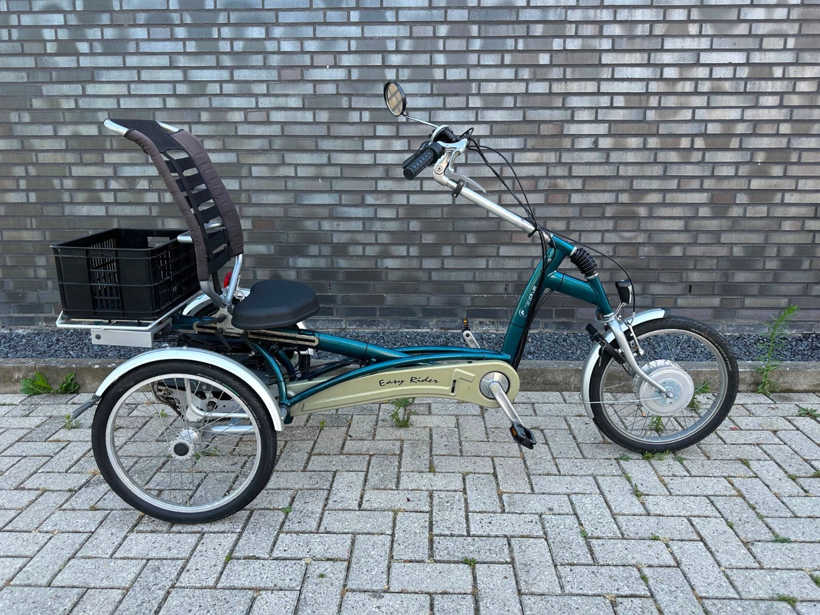 Elektrische Van Raam easy rider met gashendel, Fietsen en Brommers, Fietsen | Driewielfietsen, Ophalen of Verzenden, Zo goed als nieuw