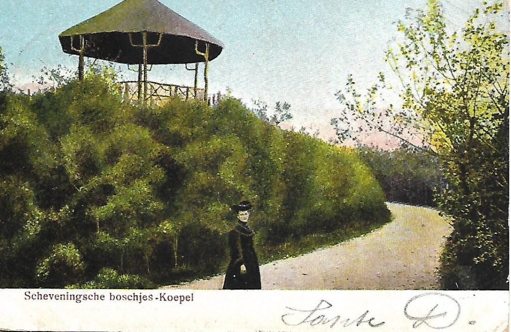 Scheveningen- -Koepel Scheveningsche boschjes.1906., Verzenden, Voor 1920, Gelopen, Zuid-Holland