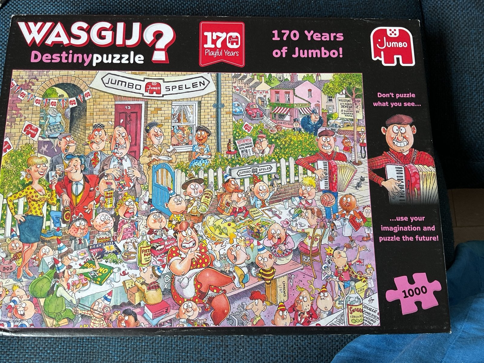 Wasgij Destiny Puzzel 1000 stukjes "Jumbo Spelen", Ophalen of Verzenden, 500 t/m 1500 stukjes, Gebruikt, Legpuzzel