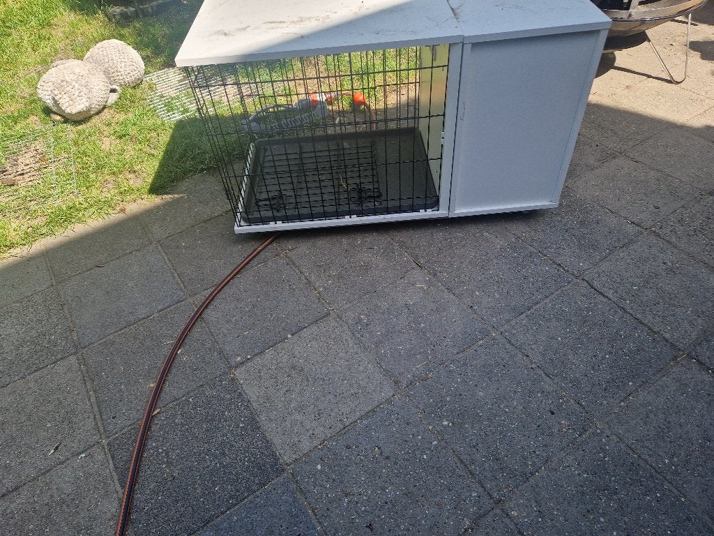 Omlet bench kleine hond, Ophalen, Zo goed als nieuw