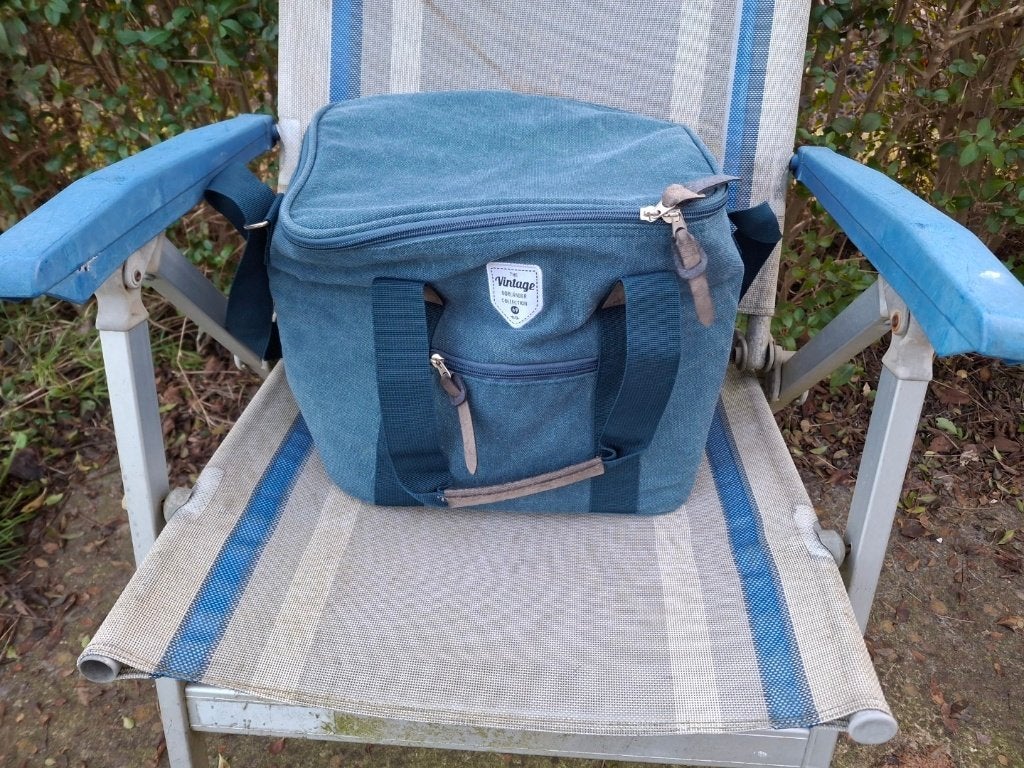 Blauwe koeltas Vintage, Ophalen of Verzenden, Koeltas, Koelelement