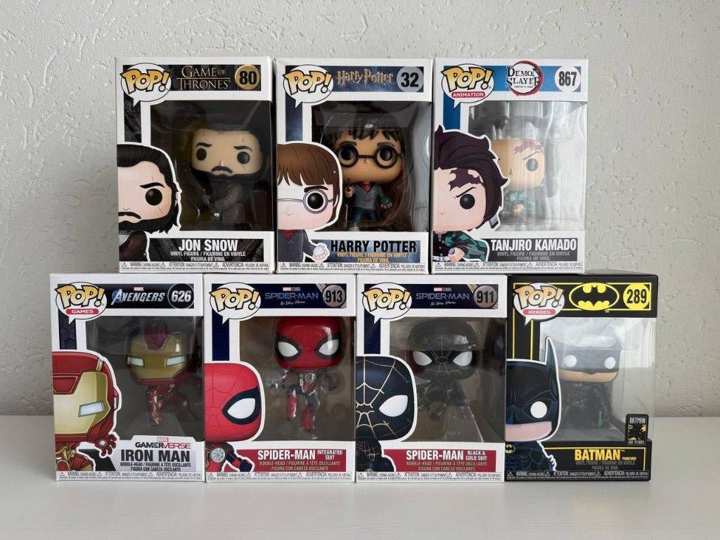 Verzameling Funko Pops 7 stuks, Ophalen, Zo goed als nieuw