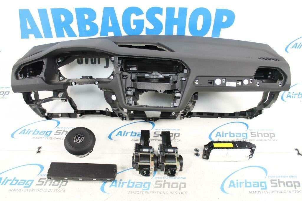 Airbag set Dashboard HUD zwart GTI Volkswagen Tiguan 2016-.., Gebruikt, Ophalen of Verzenden