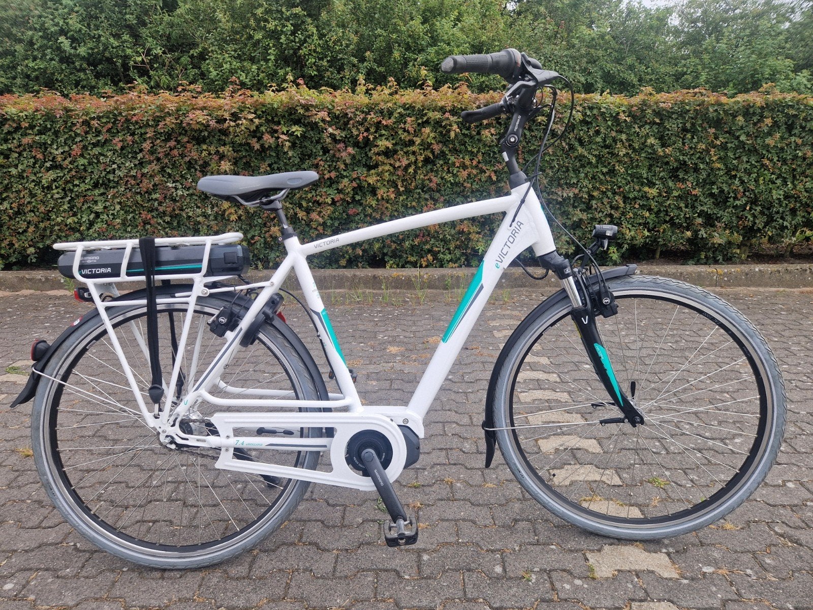 ELEKTRISCHE FIETS VICTORIA (SHIMANO MIDDEN MOTOR)WEINIG KM, Ophalen, Zo goed als nieuw, Overige merken