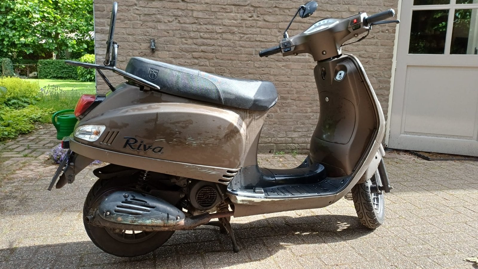 Sym Riva Scooter - Bruin, opknapper/project, Ophalen, Gebruikt, Benzine, SYM