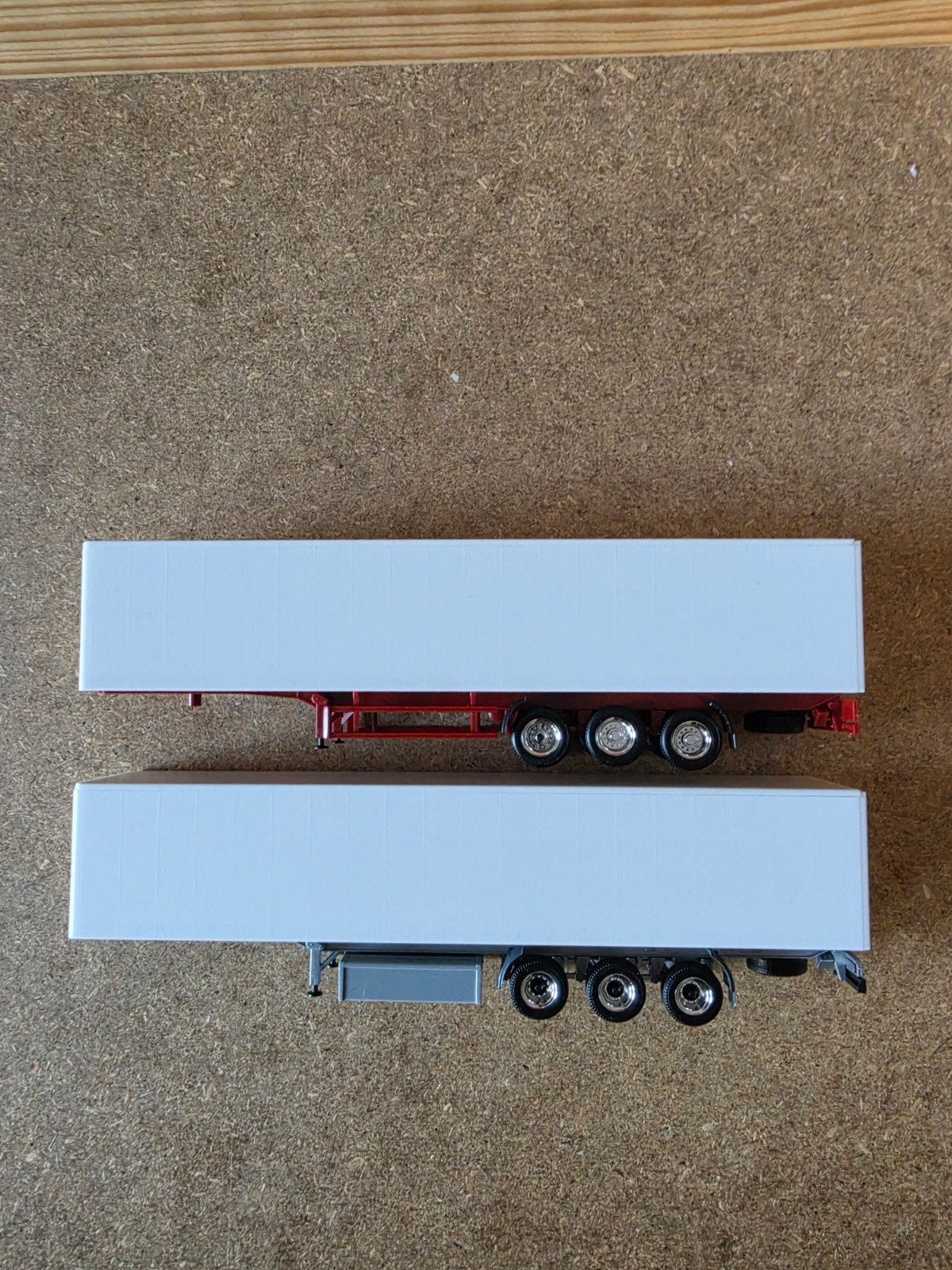 1683 herpa aanbieding 2x zeilen oplegger, Ophalen of Verzenden, Zo goed als nieuw, Bus of Vrachtwagen, Herpa
