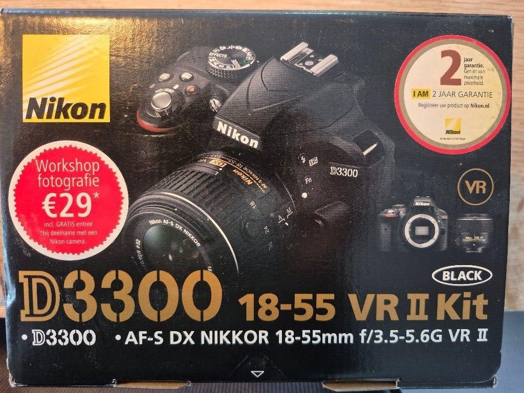 Nikon D3300 spiegelreflexcamera met 18-105mm 3.5-5.6 G ED, Ingebouwde flitser, Gebruikt, Spiegelreflex, Ophalen of Verzenden