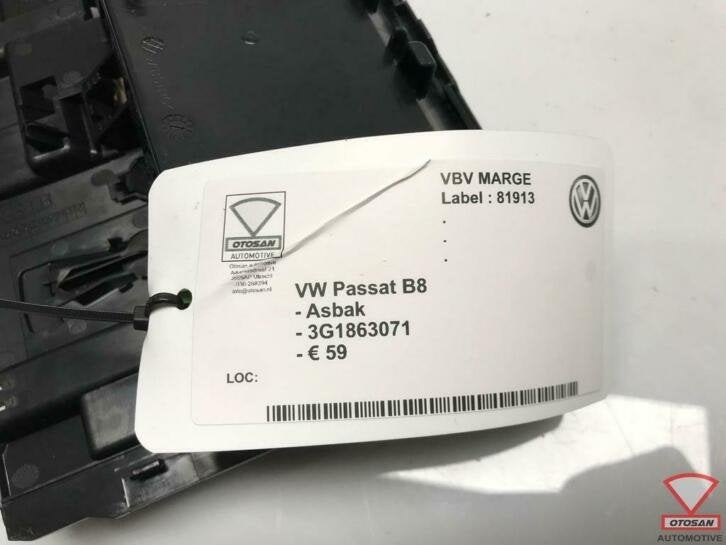 vw passat b8 asbak 3g1863071, Gebruikt, Volkswagen, Volkswagen AG, Berliner Ring 2
38440  Wolfsburg, DE