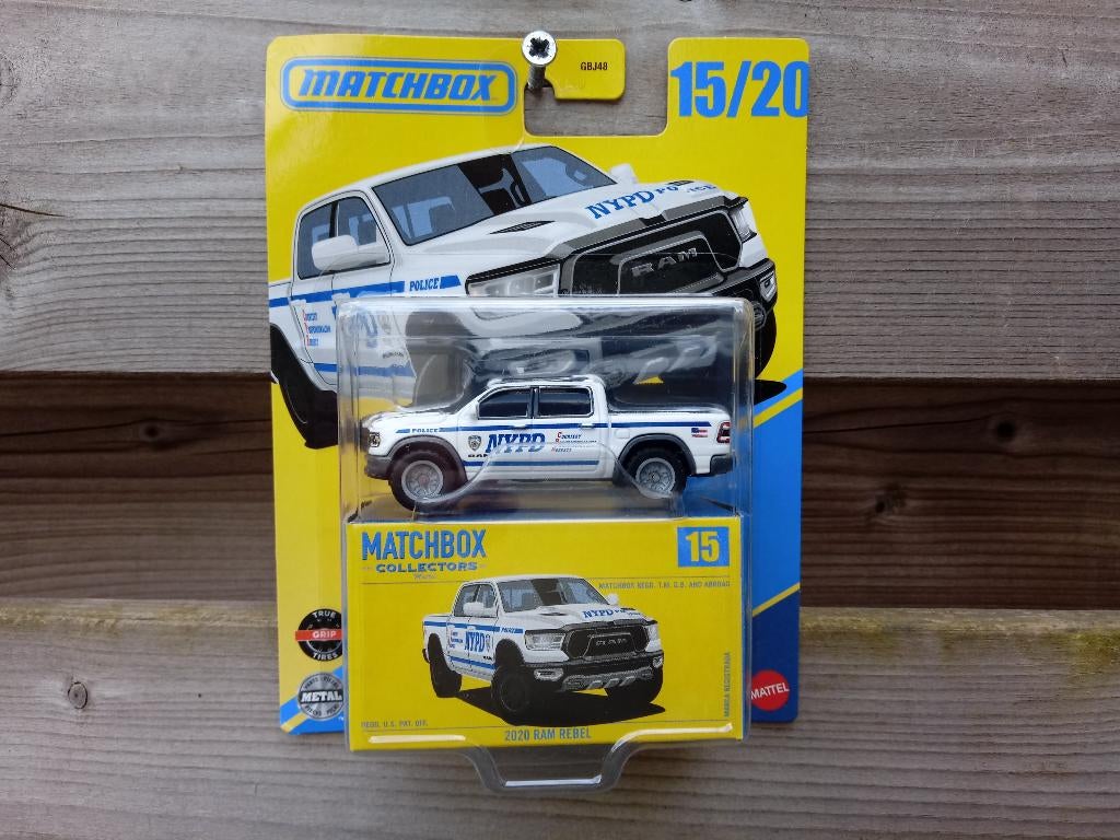 Dodge Ram Rebel '20 Matchbox NYPD, Ophalen, Nieuw, Auto