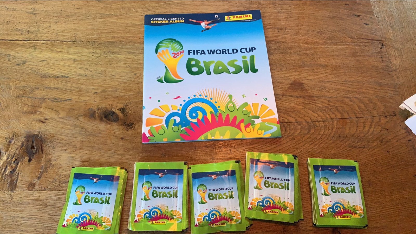 Panini WK 2014 Brasil Album + 50 ongeopende pakjes, Ophalen of Verzenden, Nieuw, Sport