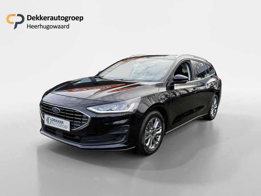 Ford Focus 1.0 EcoBoost Hybrid 125 pk Titanium SYNC 4 Naviga, Gebruikt, Zwart, Origineel Nederlands, Handgeschakeld
