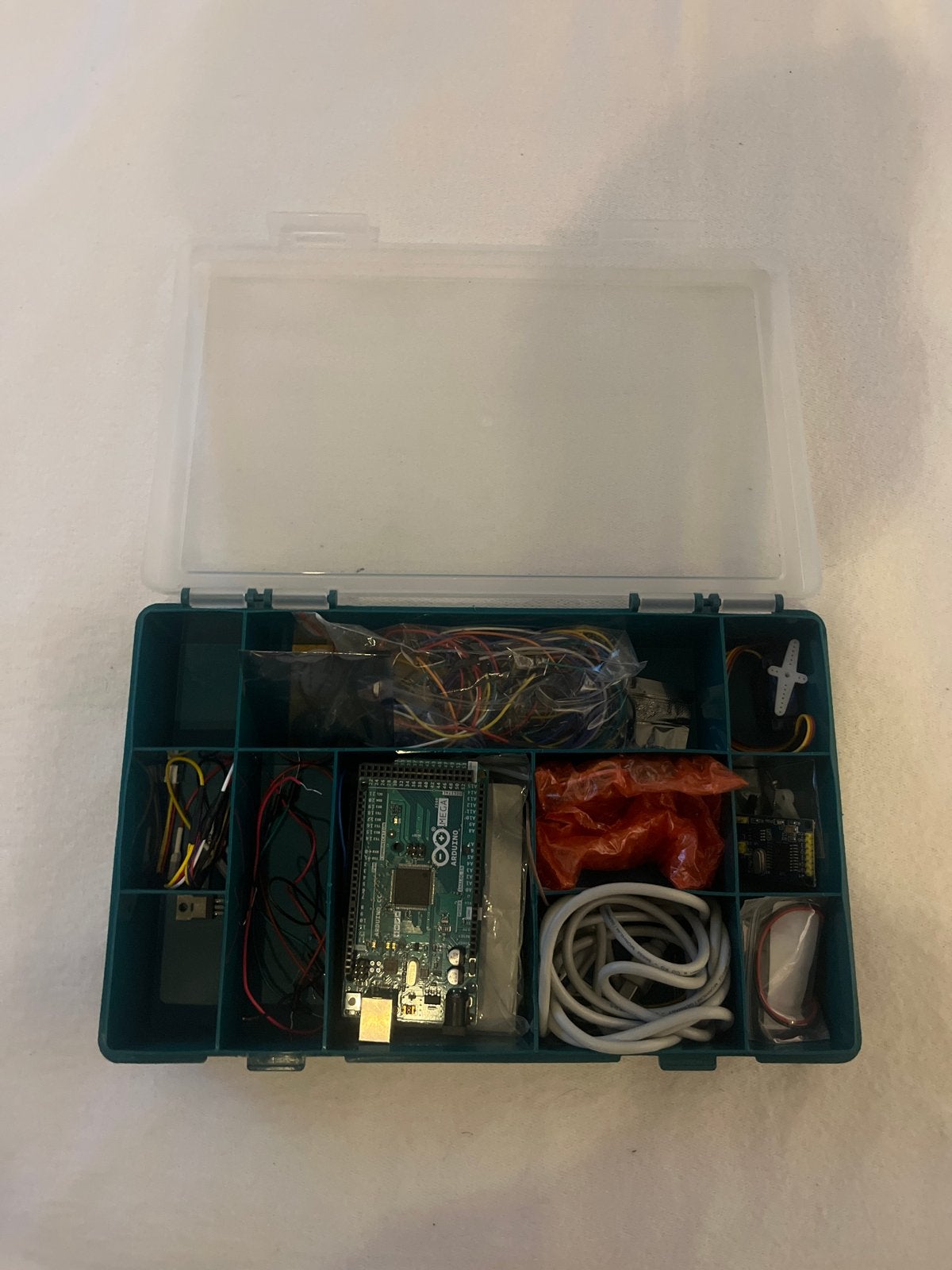 Arduino Mega 2560 Starter Kit met Breadboard en Kabels, Hobby en Vrije tijd, Elektronica-componenten, Ophalen of Verzenden, Gebruikt