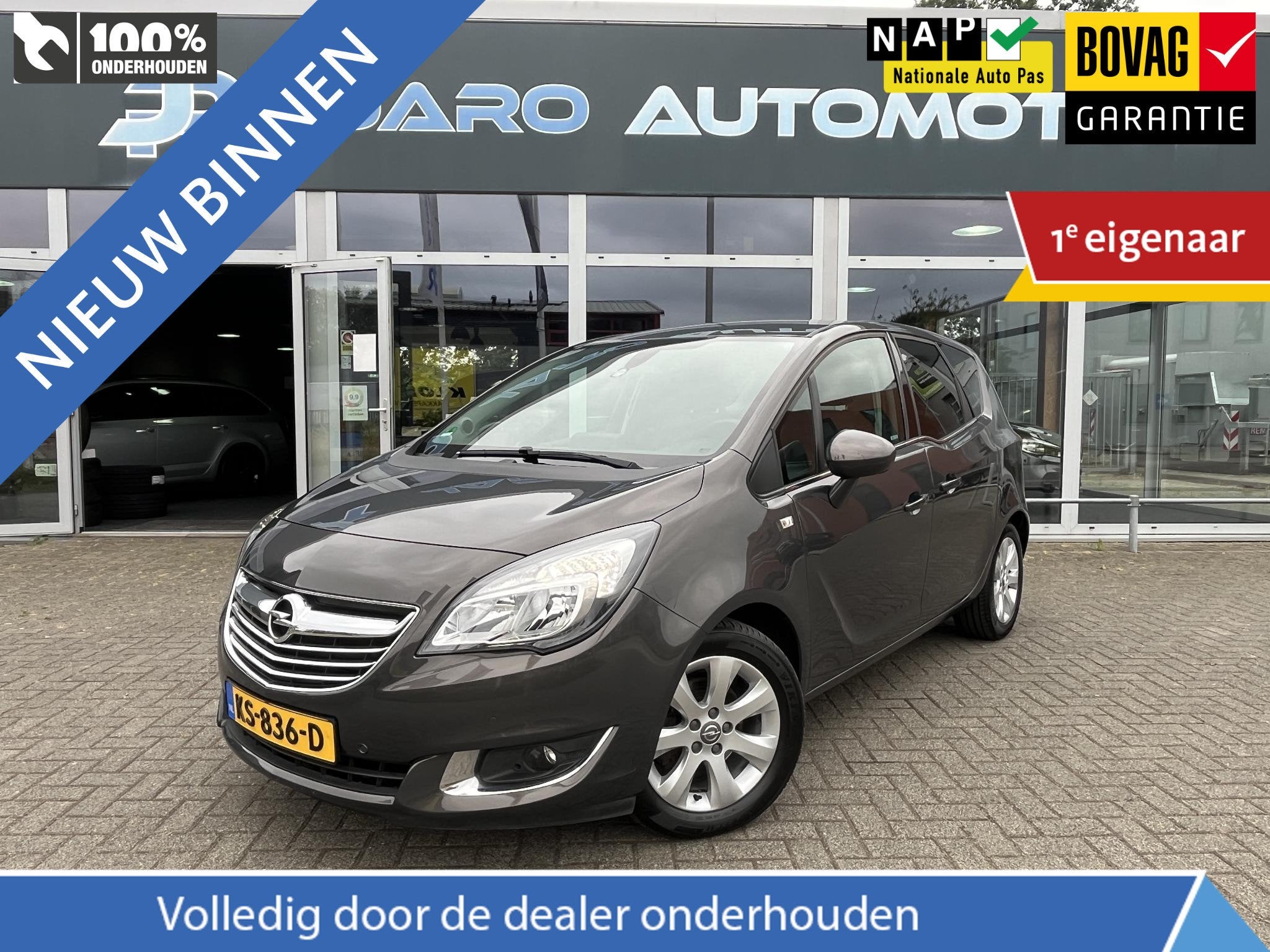 Opel Meriva 1.4 Turbo Blitz | Navigatie | PDC voor en achter, Auto's, 12 maanden, Stof, Gebruikt, 4 cilinders