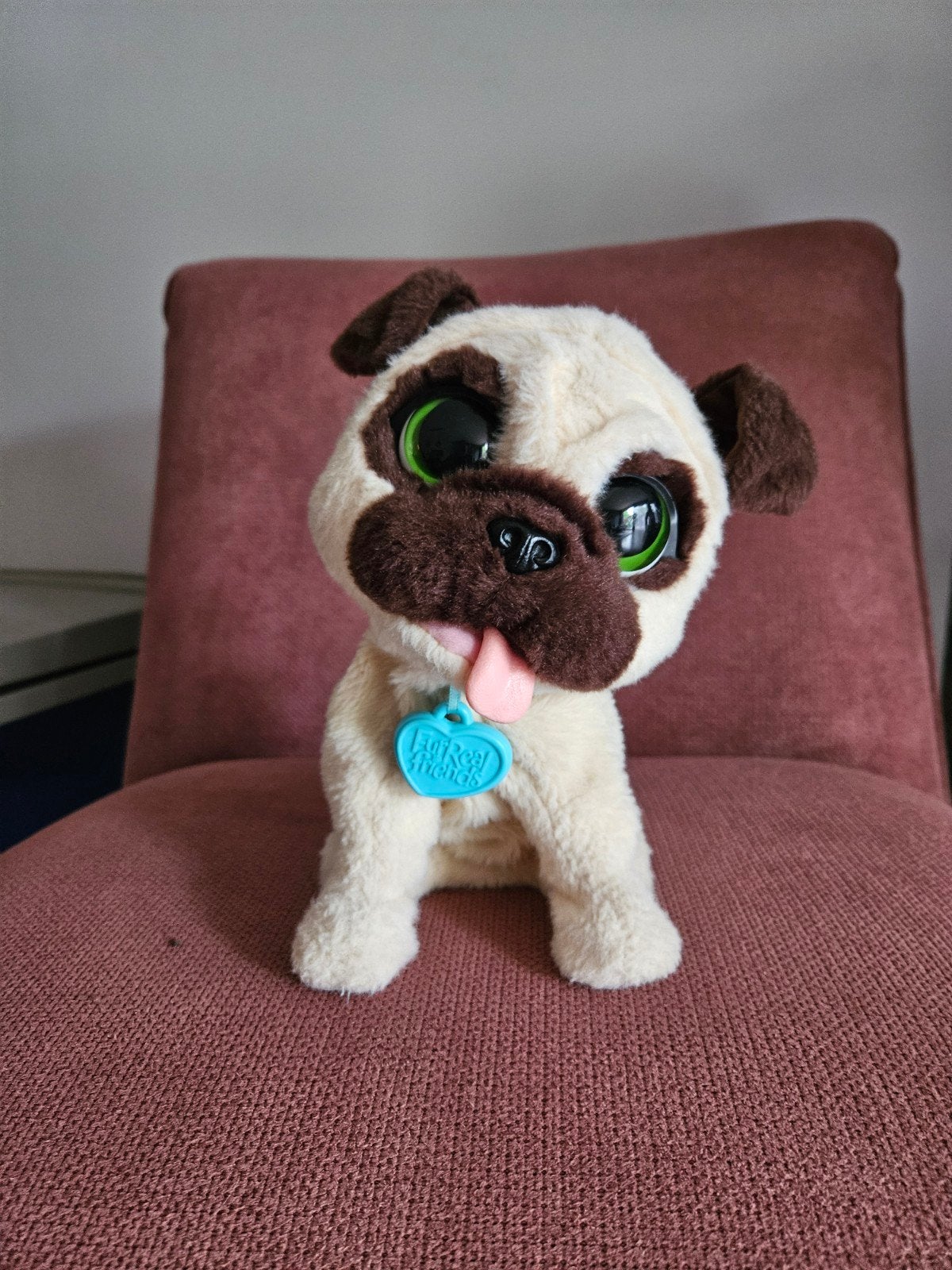 Leuk interactief mopsje van FurReal Friends., Zo goed als nieuw, Beige, Interactief, Hond