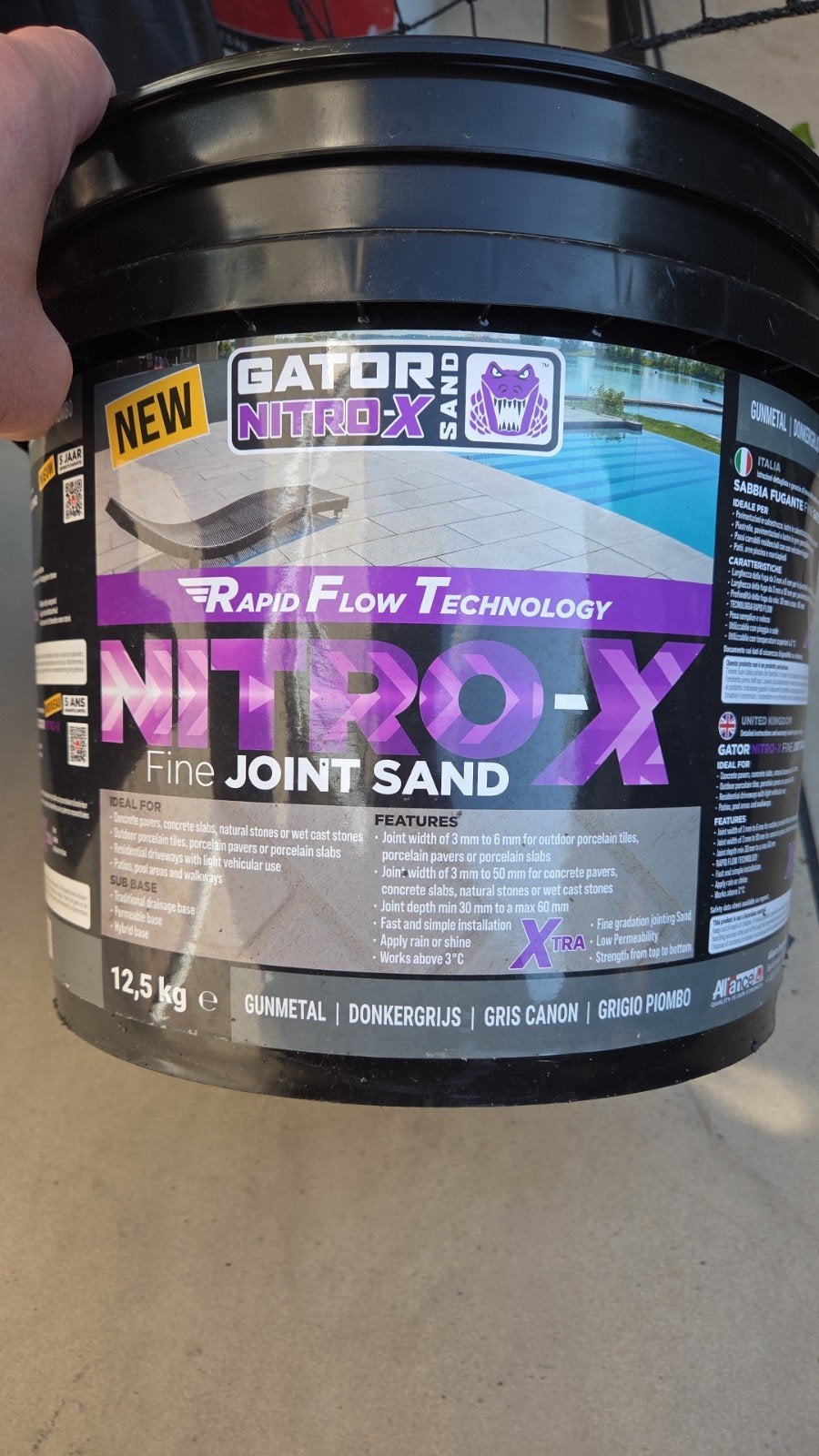 GEZOCHT: Gator Nitro-X Voegzand - Donkergrijs, Overige materialen, Overige typen, Nieuw, Minder dan 5 m²