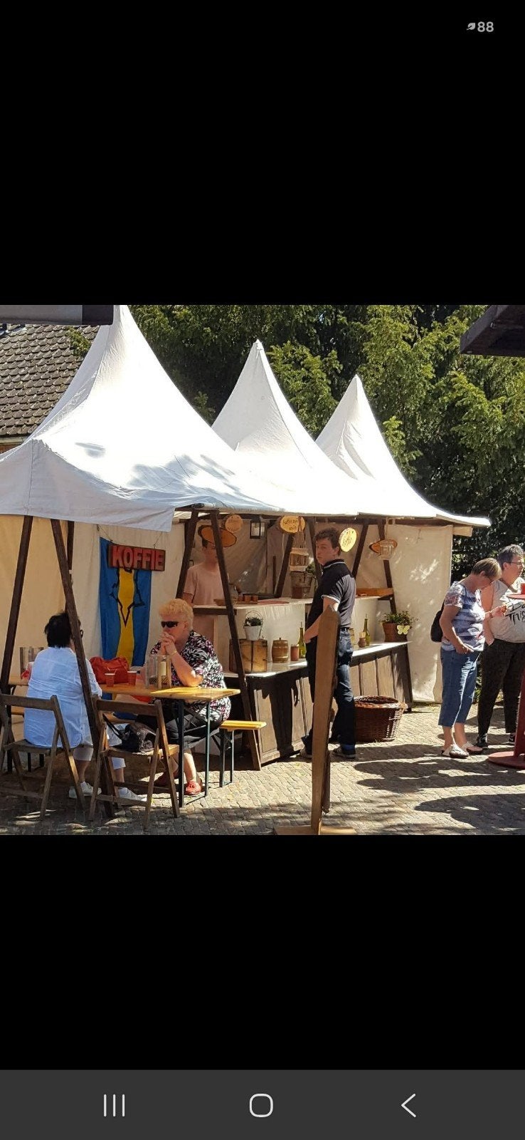 Klipklap tent voor evenementen of feesten, Ophalen, Gebruikt