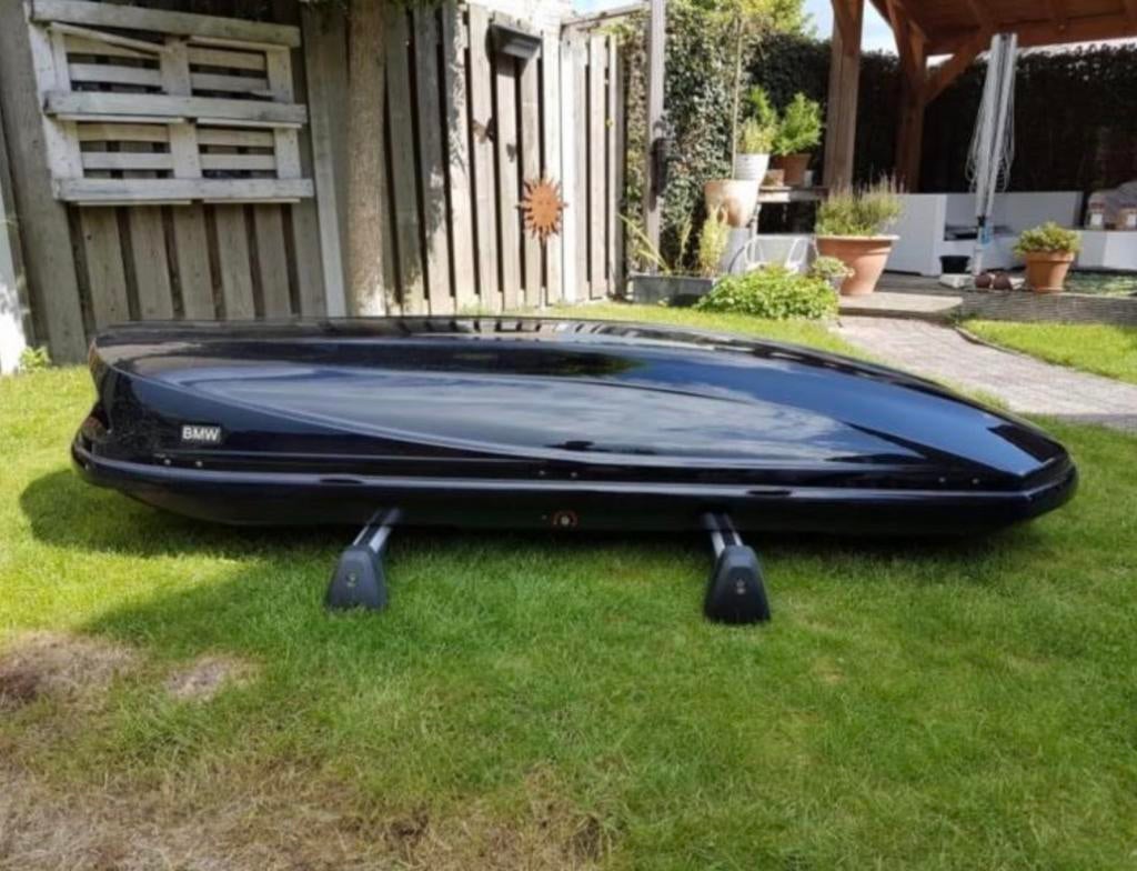 BMW DAKKOFER MET Dakdragers, Auto diversen, Dakkoffers, Gebruikt, Ophalen