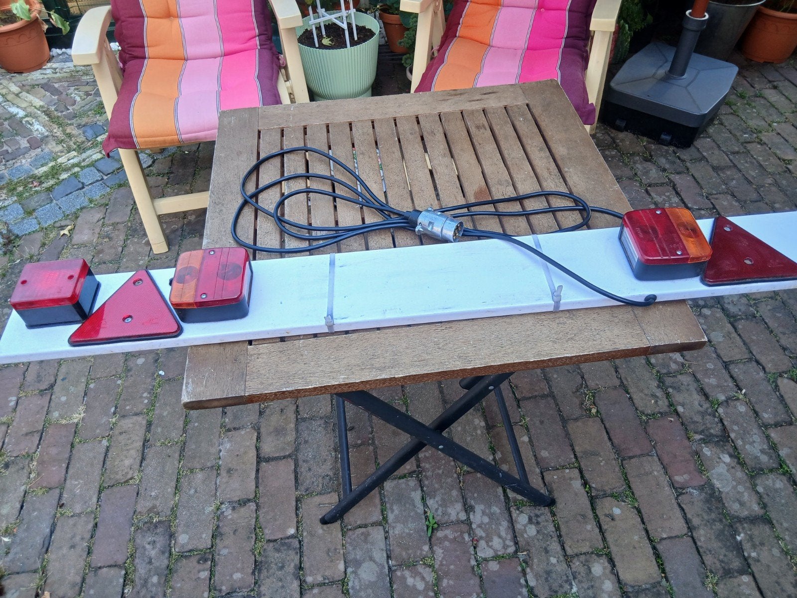 Verlichtingsbalk met kentekenplaat verlichting en mistlamp, Ophalen of Verzenden, Zo goed als nieuw