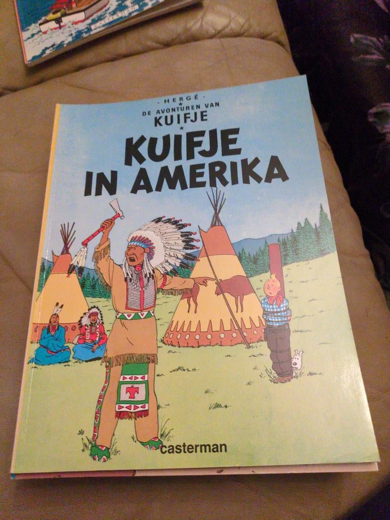 Kuifje in Amerika - Klassiek stripboek van Hergé, Ophalen of Verzenden