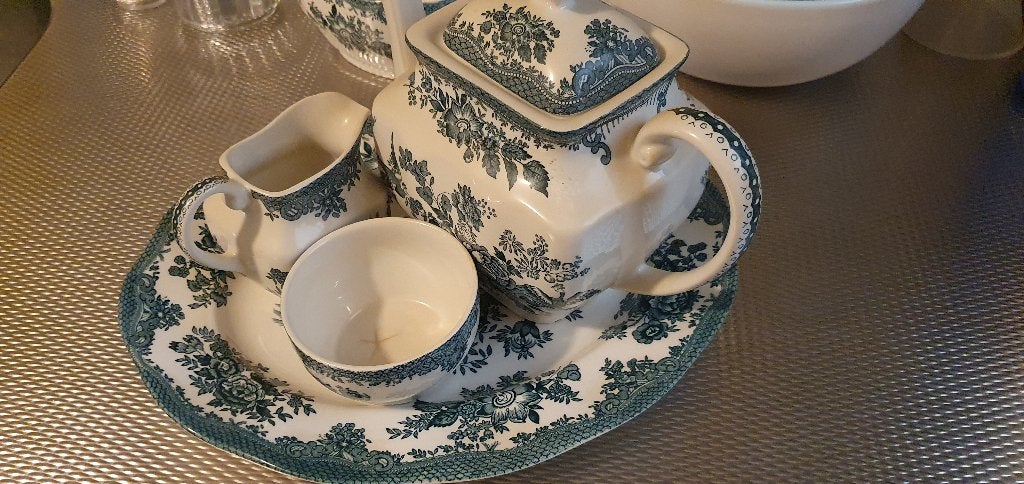 Enoch Wedgwood Asiatic Pheasants servies (11-delig, ook los), Ophalen