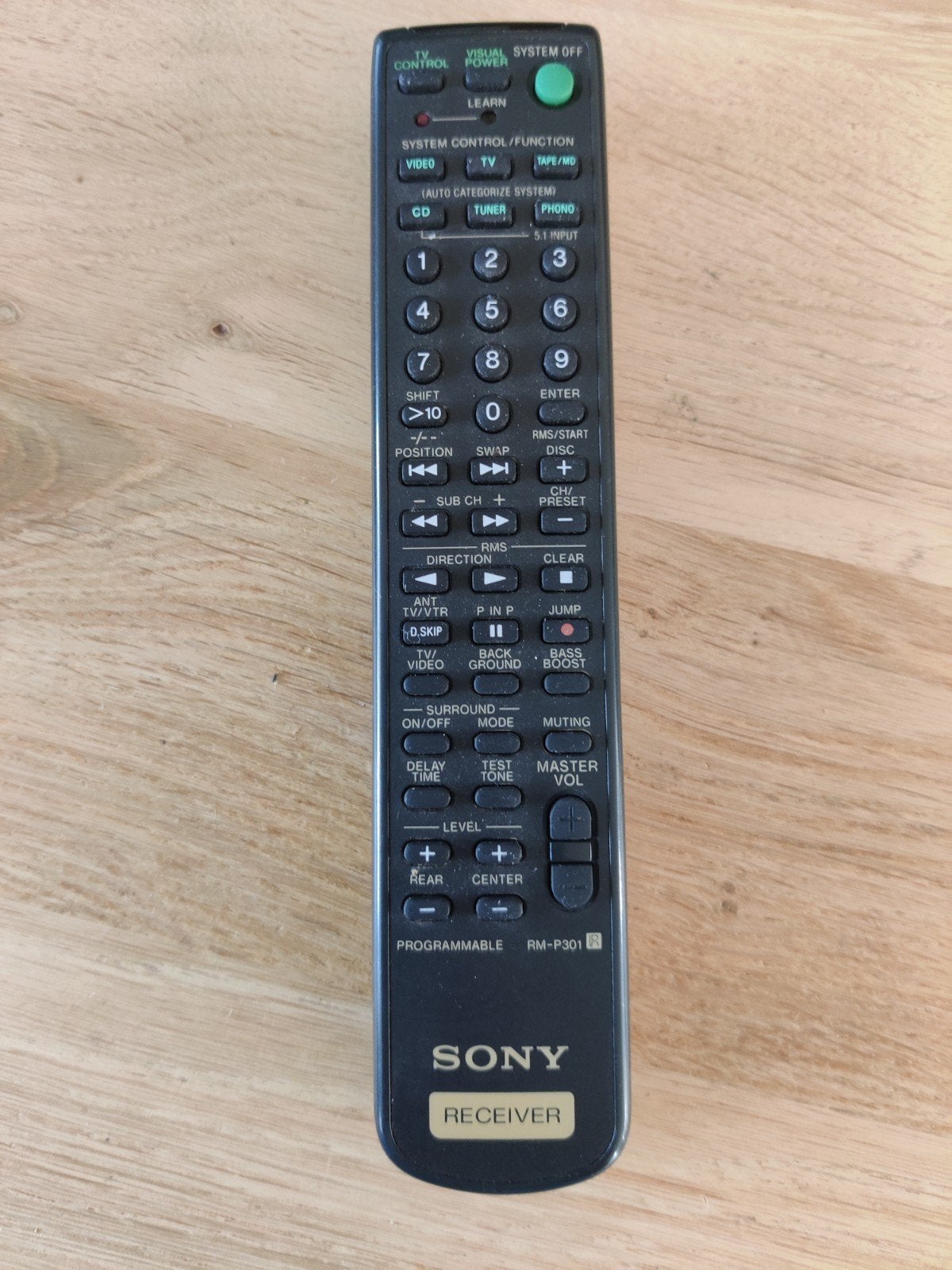 Sony RM-P301 Receiver Afstandsbediening, Ophalen of Verzenden, Zo goed als nieuw, Origineel, Receiver of Versterker