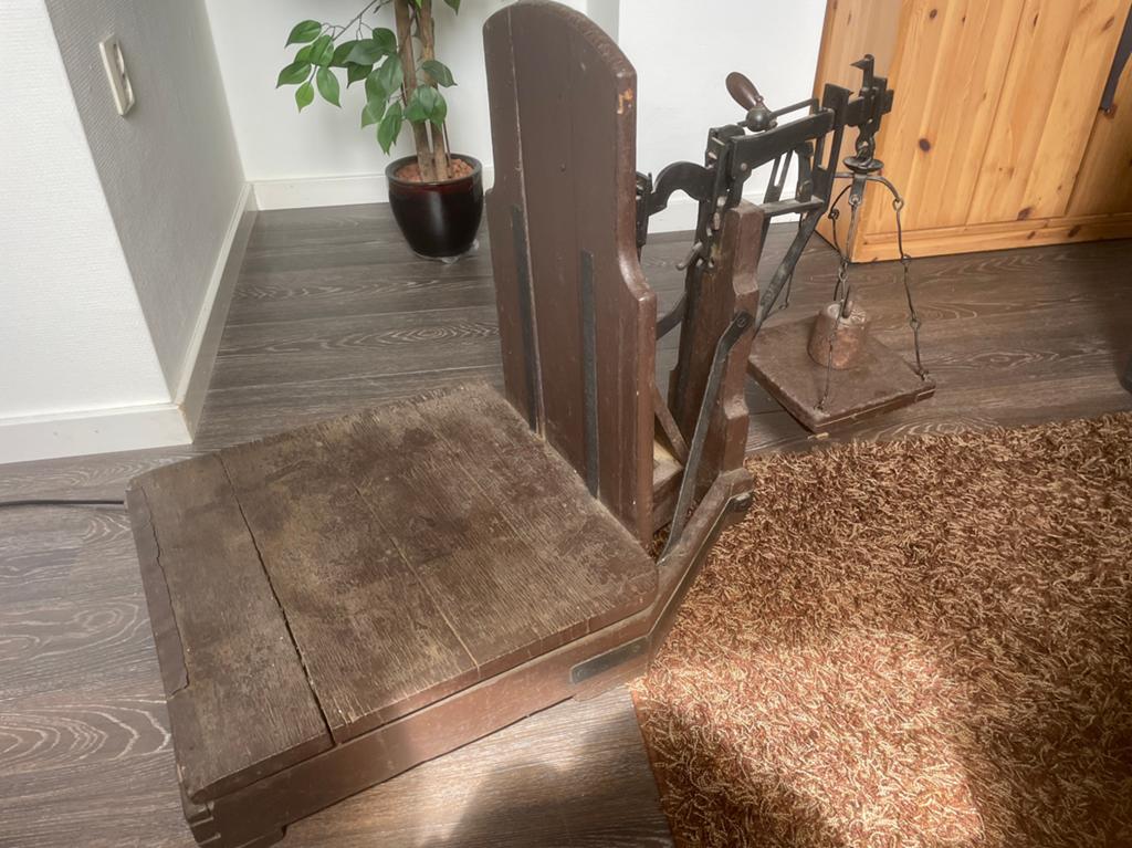 Antieke Weegschaal L.J. Smits & Co Amsterdam - 150 kg, Ophalen