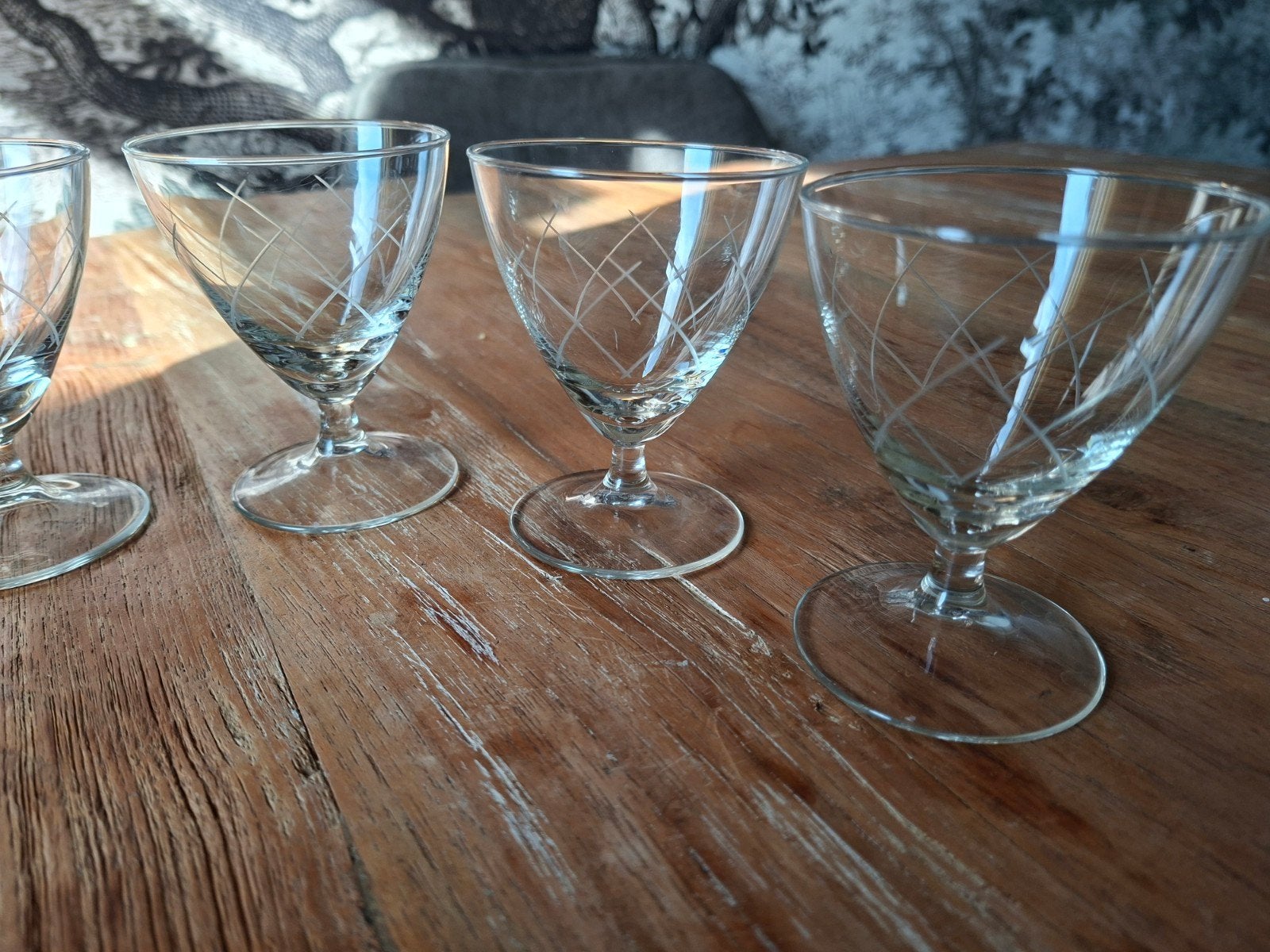 borrelglaasjes vintage, Verzamelen, Ophalen of Verzenden, Zo goed als nieuw, Borrel- of Shotglas