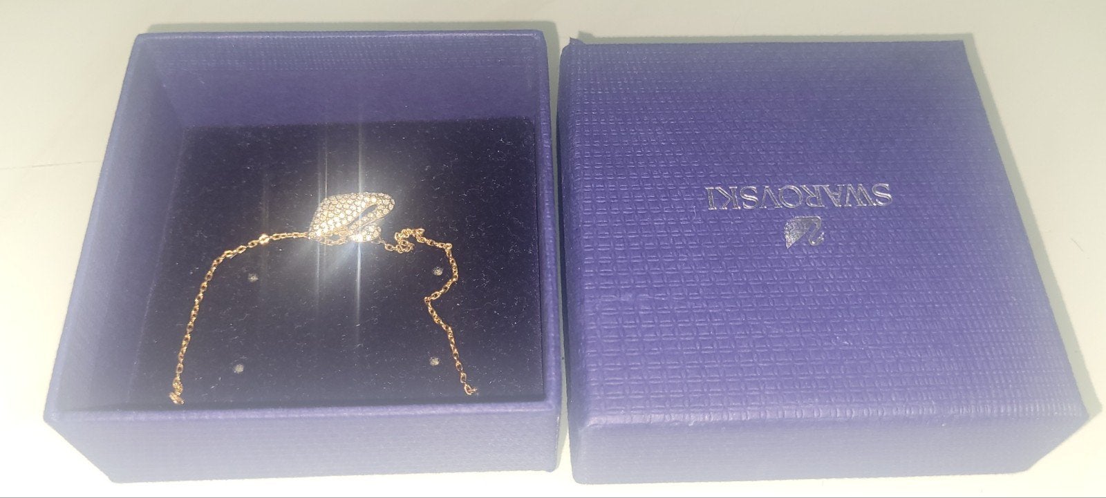 Swarovski ketting rosegold, Ophalen, Zo goed als nieuw, Sieraad of Horloge