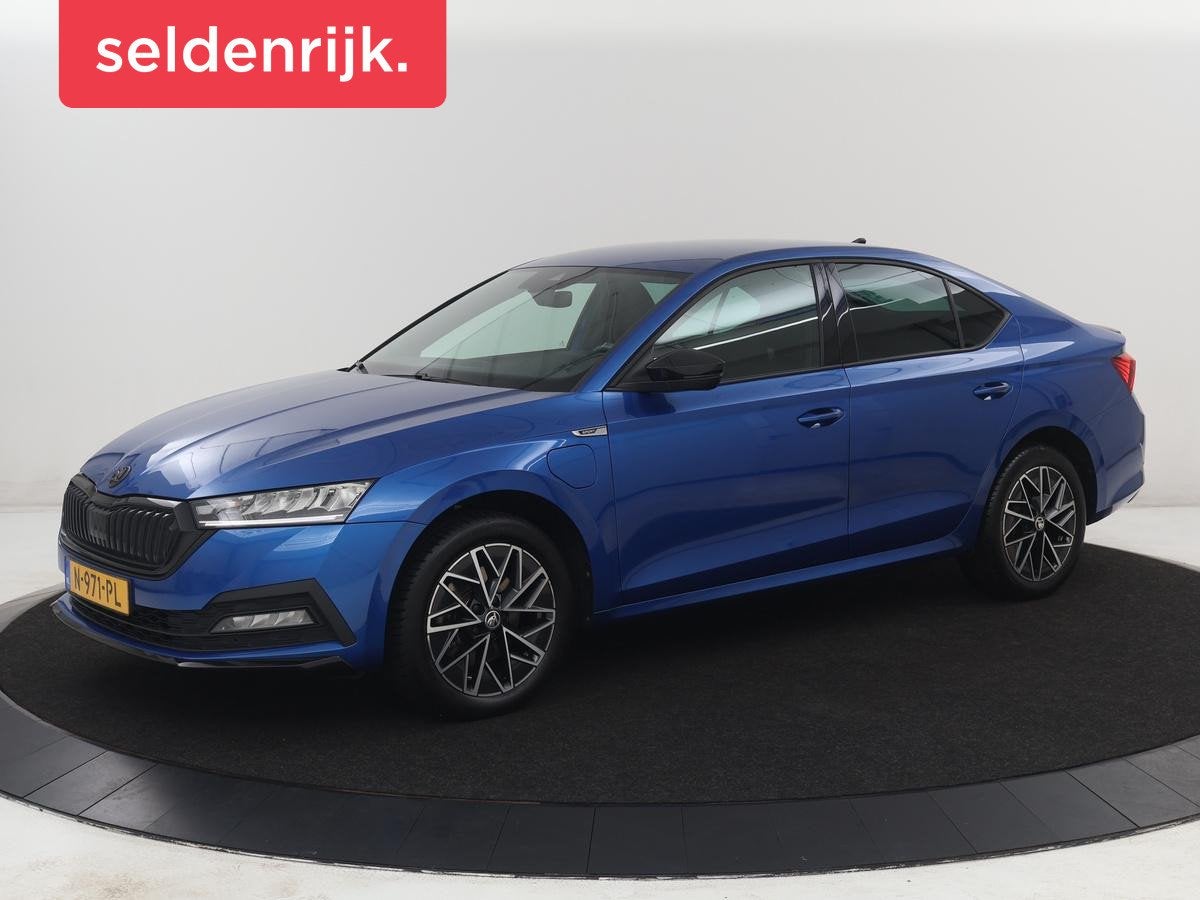 Skoda Octavia 1.4 TSI iV PHEV Sportline Business | SOH 92,5%, Auto's, Stof, Gebruikt, 4 cilinders, Blauw