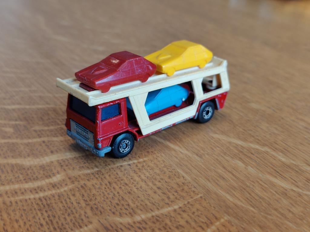 Matchbox Car Transporter ROOD, Ophalen of Verzenden, Zo goed als nieuw, Auto