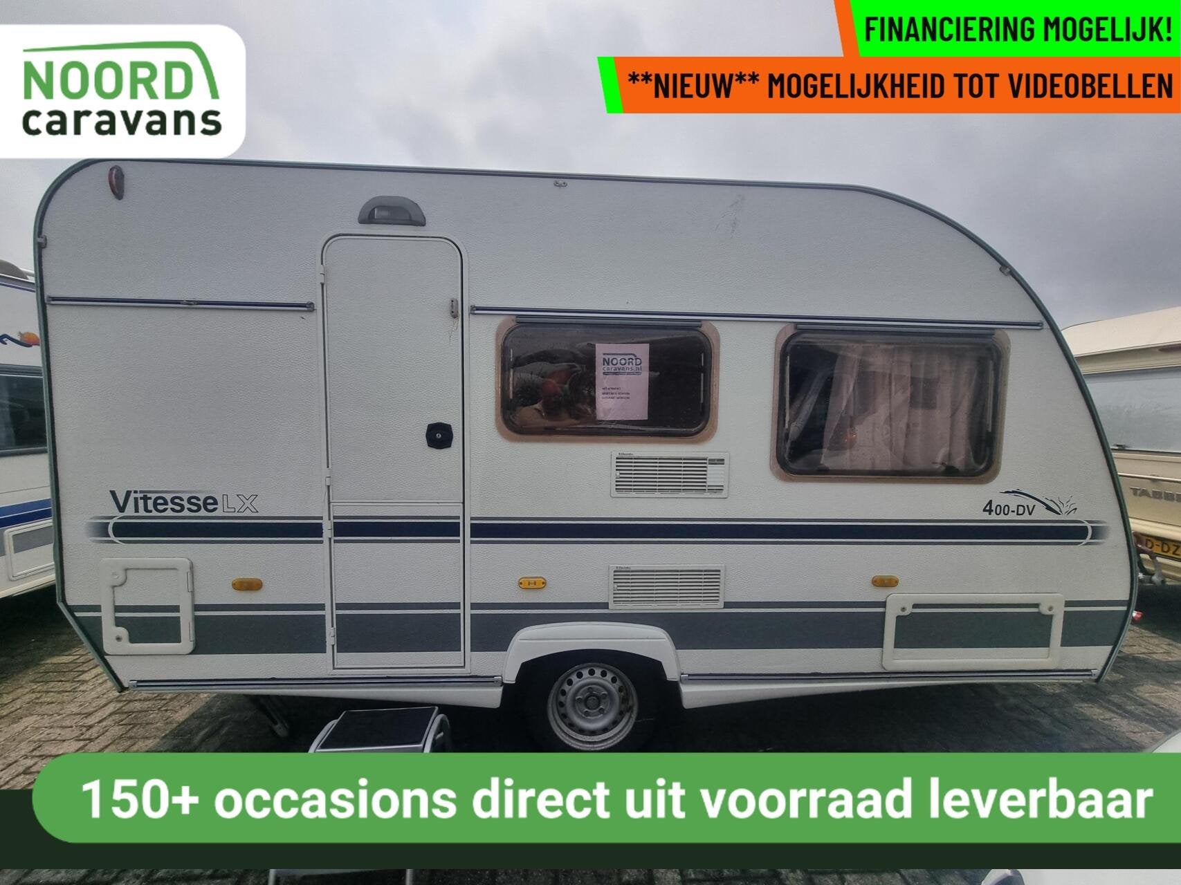 Beyerland Vitesse  400 dv VOORTENT + FIETSENDRAGER + DWARSB, Hordeur, Bedrijf, Treinzit, 750 - 1000 kg