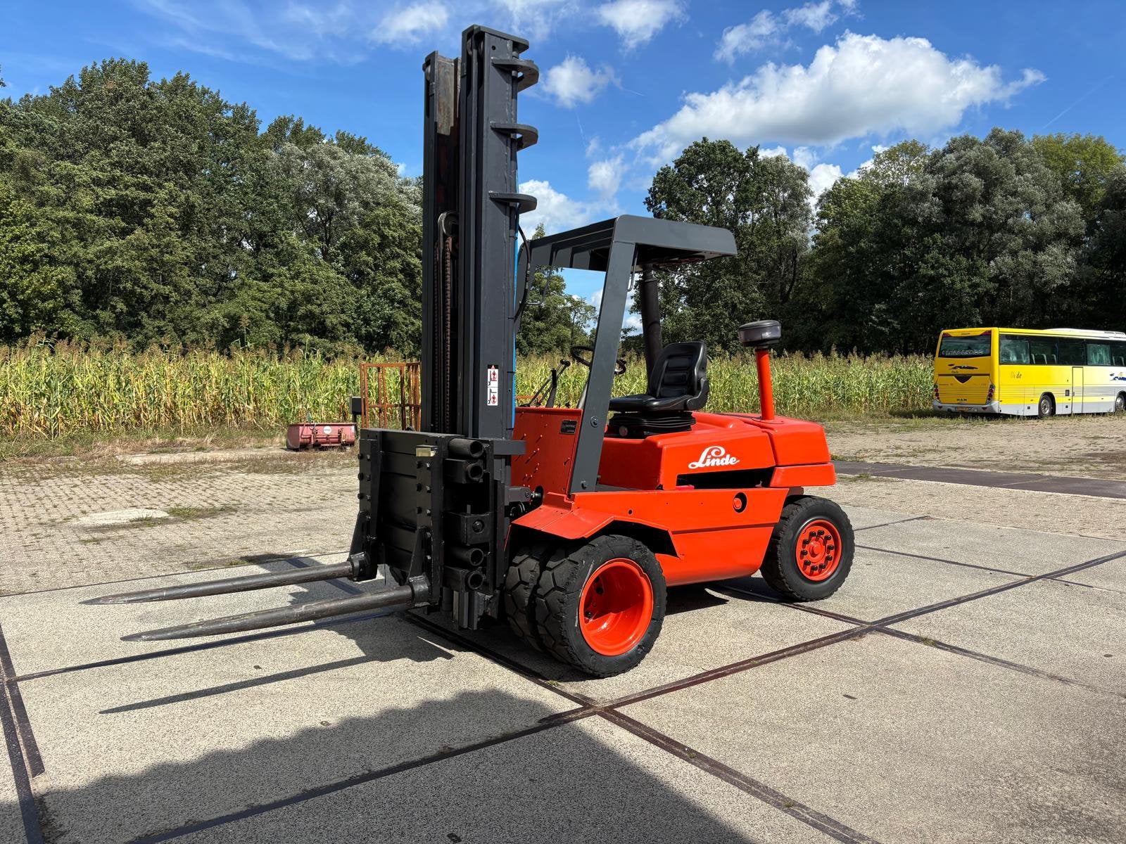 Linde H40D TRIPLEX DUBBELLUCHT 4 TON HEFCAPACITEIT HEFTRUCK, Ophalen, 3000 tot 4000 kg, Diesel, Heftruck