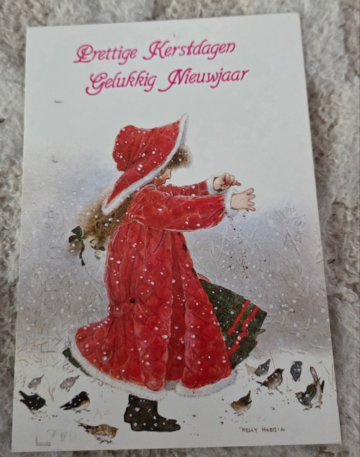 Holly Hobbie - Meisje in de sneeuw (1985), Verzenden, 1980 tot heden, Gelopen, Feest(dag)
