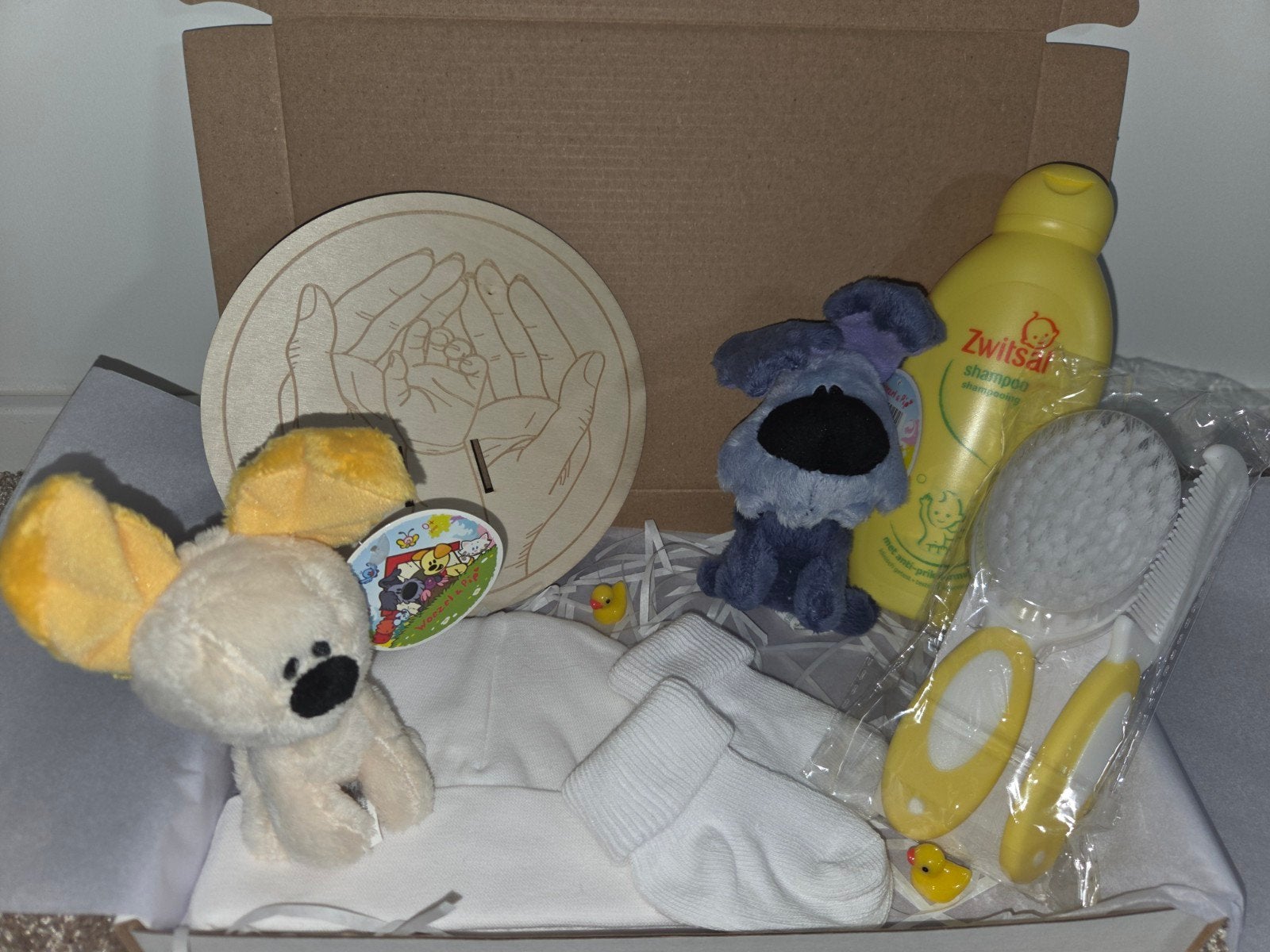Woezel en Pip Giftbox - Kraamcadeau met Zwitsal en meer, Ophalen of Verzenden, Nieuw, Kraamcadeau