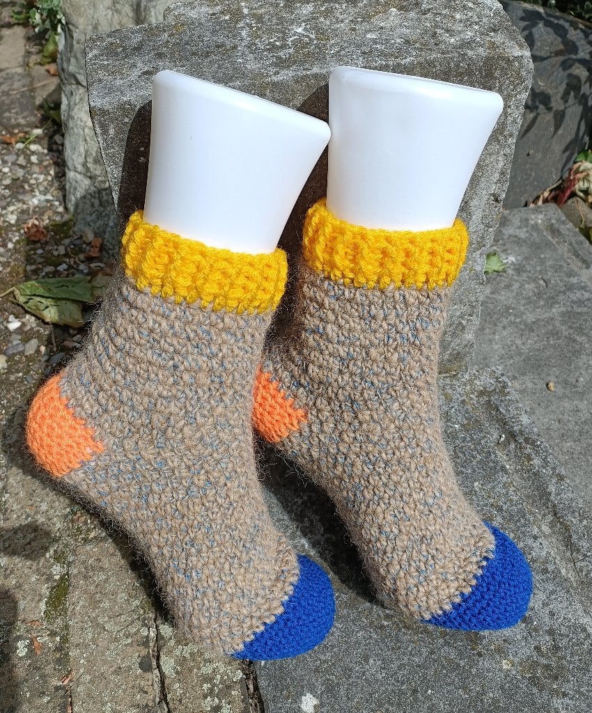 FUNNY ALPACA SOCKS wollen sokken hand gehaakt mt 36 - 39 (9), Sokken en Kniesokken, Overige kleuren, Maat 35 t/m 38, Nieuw