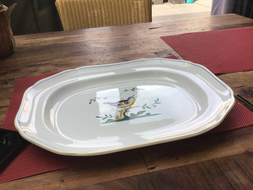 Spode Queensbird serveerschaal 36x28, Overige merken, Ophalen of Verzenden, Overige stijlen, Porselein