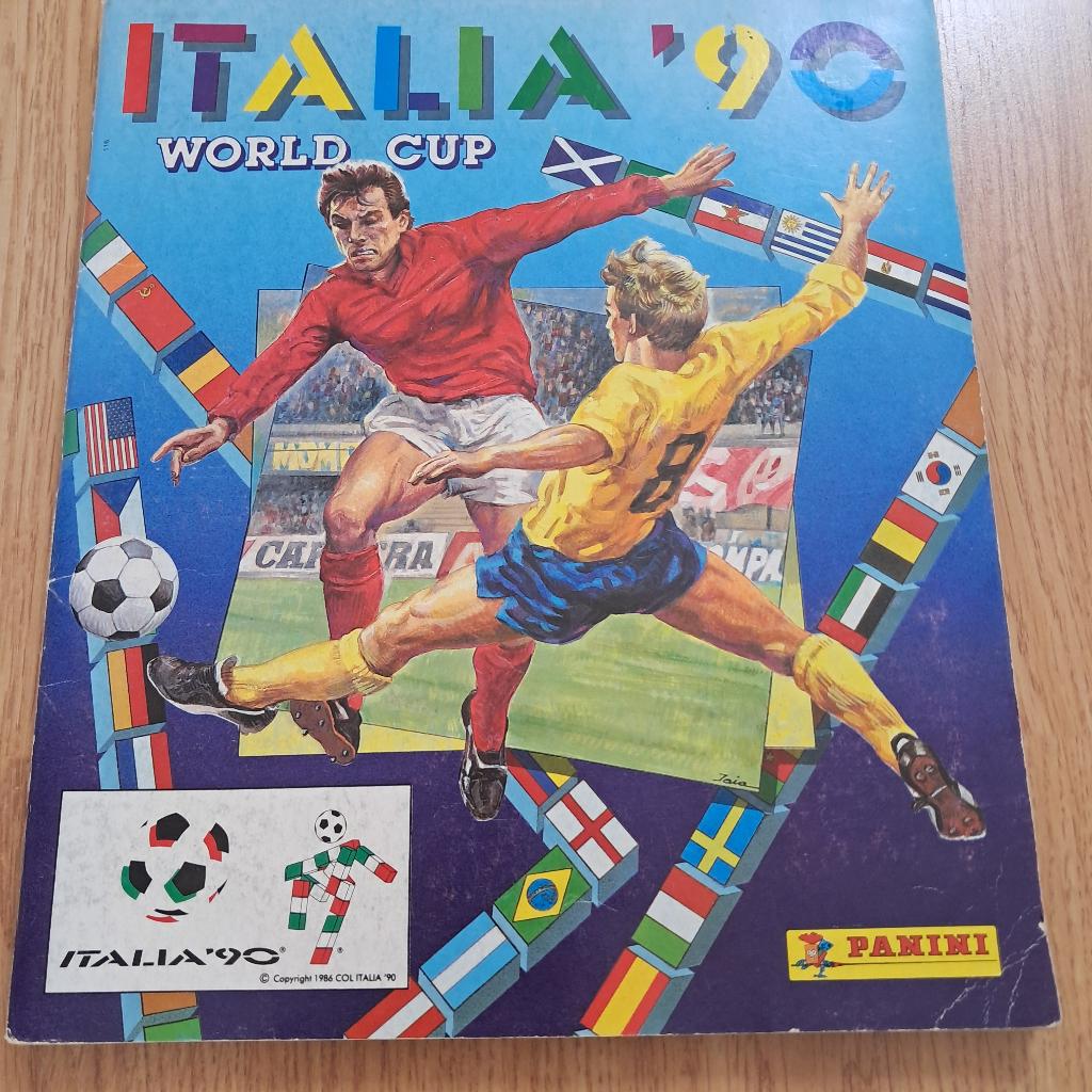 Panini Italia ’90 WK Stickeralbum COMPLEET met o.a. Maradona, Hobby en Vrije tijd, Ophalen of Verzenden, Zo goed als nieuw, Meerdere stickers