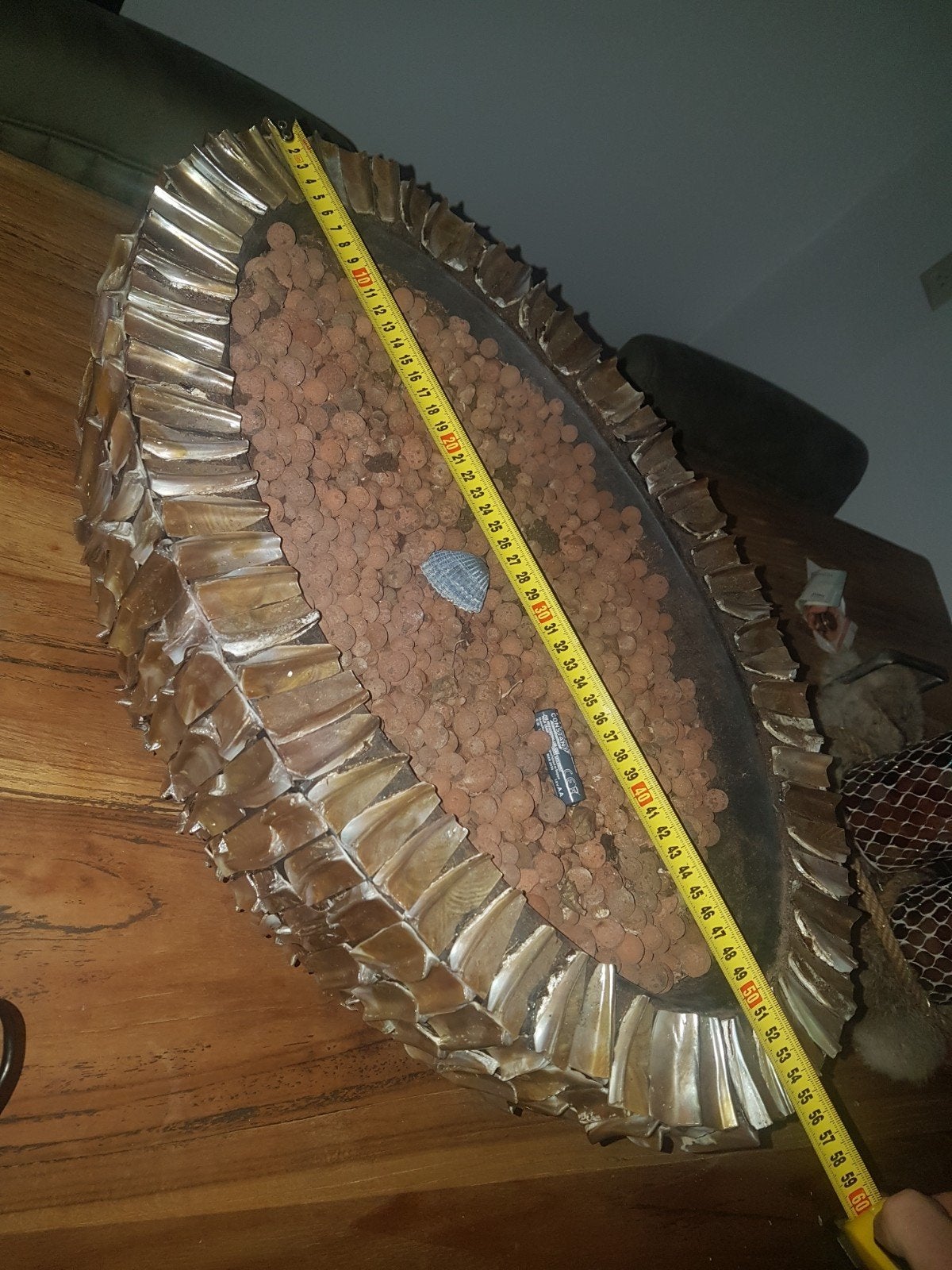 Schelpenvaas Ovaal . eric kuster style, 25 tot 40 cm, Kunststof, Nieuw, Ophalen of Verzenden