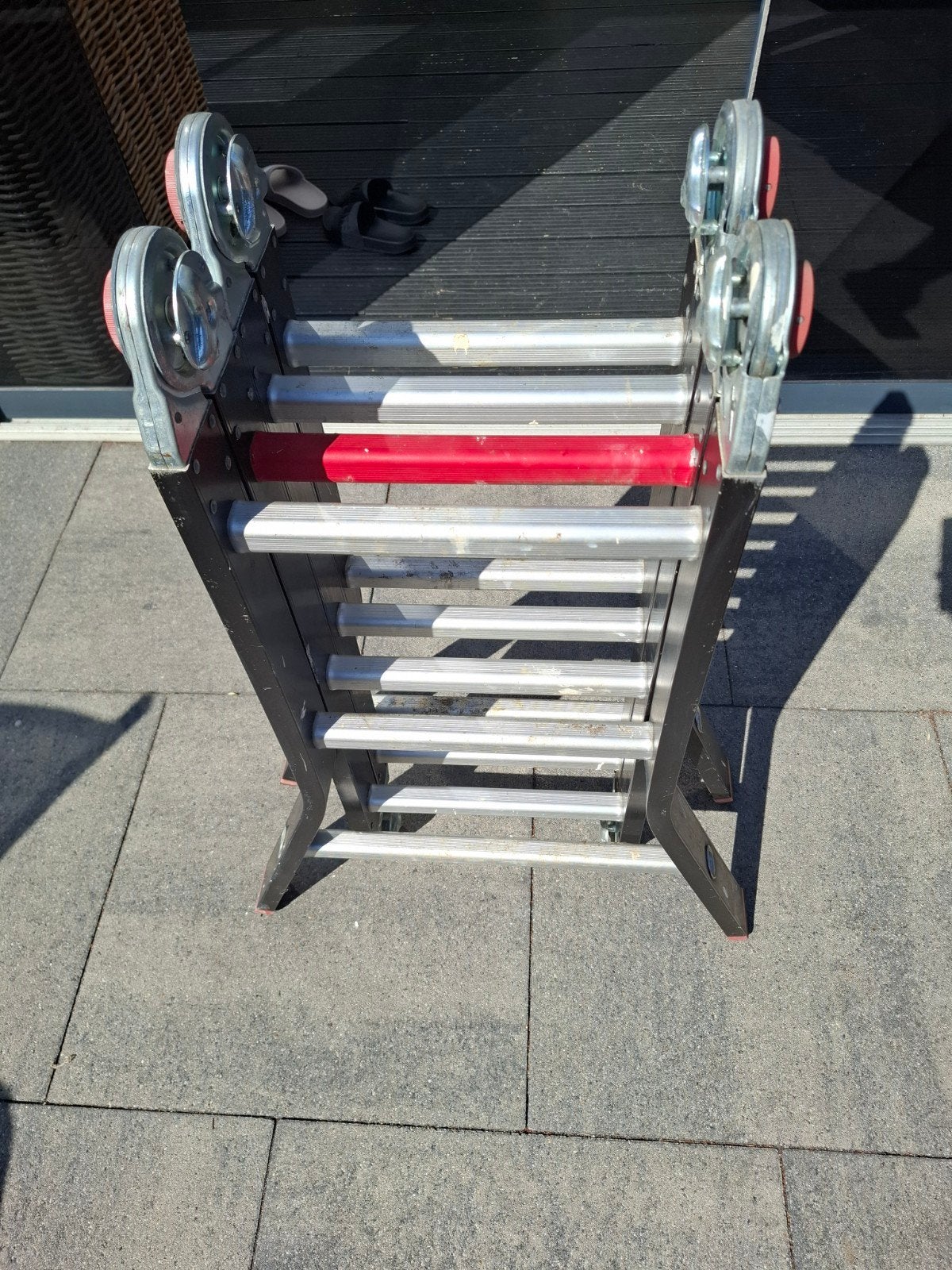 Altrex Varitrex Profi vouwladder met 4x3 sporten., Ophalen of Verzenden, Gebruikt, 4 meter of meer