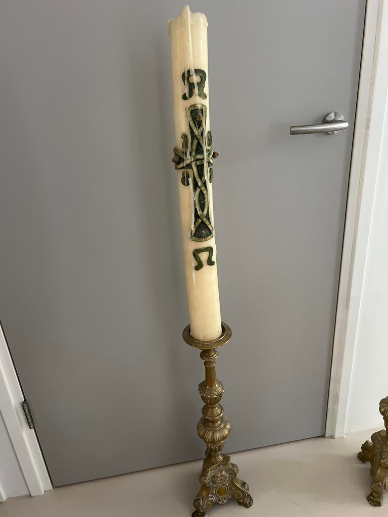 Paaskaars van 1981, 66cm, Antiek en Kunst, Ophalen of Verzenden