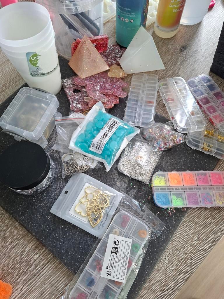 Epoxy set voor creatieve projecten, Ophalen of Verzenden, Gebruikt, Gereedschap of Toebehoren